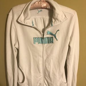 Puma White Zip Up